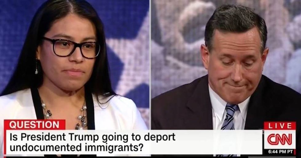 Rick Santorum Tells A Dreamer To Leave The Country On CNN