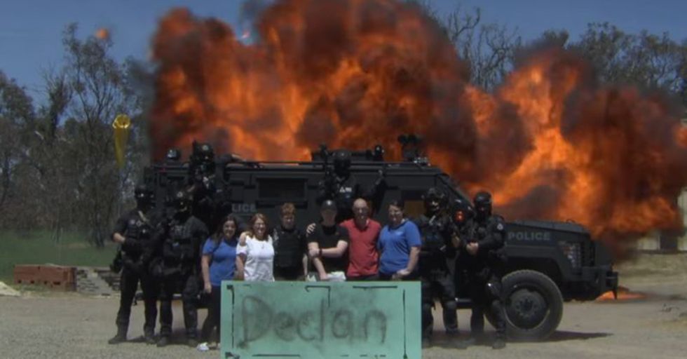 Make-A-Wish Made This Young Cancer Fighter’s Dream To ‘Blow Stuff Up’ Come True