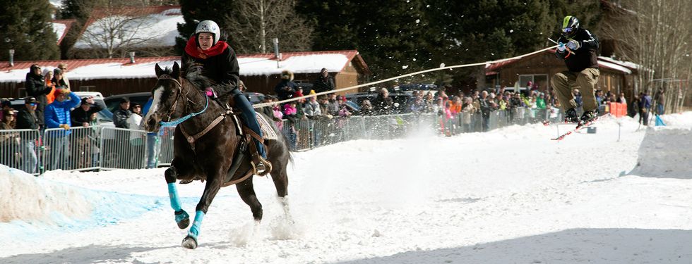 What Happens When You Combine Skis And Horses? Teenage Badassery
