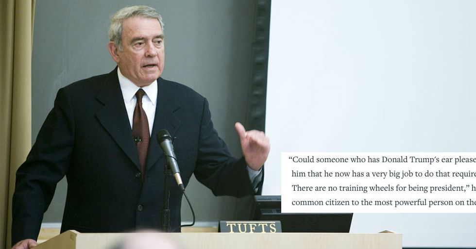 Dan Rather’s Passionate Plea for Someone to Take Trump’s Twitter Away