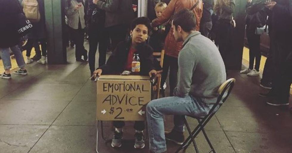 11 Year Old Gives Two-Dollar Therapy Sessions In The New York City Subway