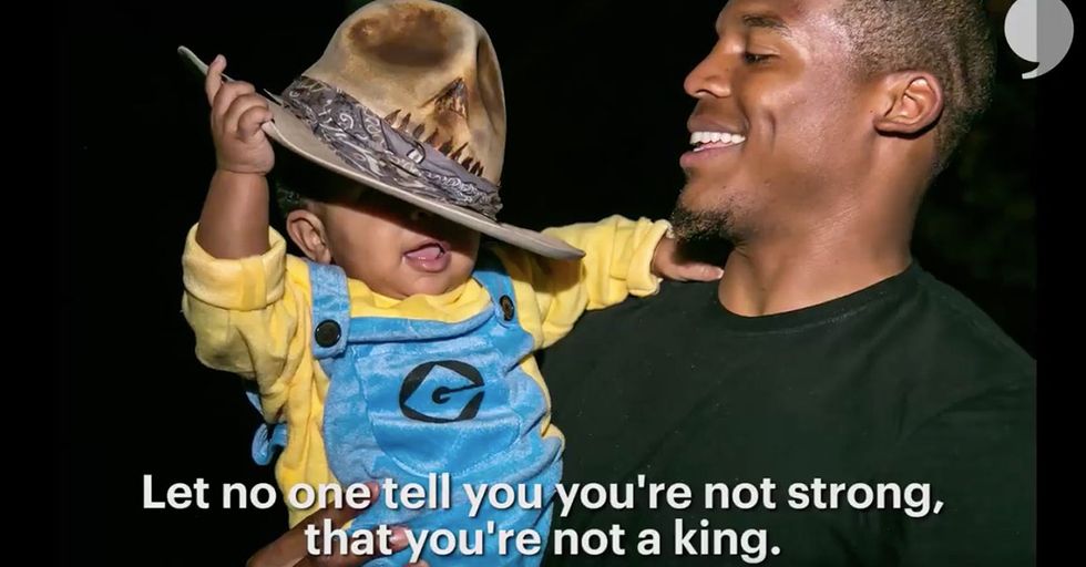 Watch Cam Newton Read A Very Moving Poem To His 1-Year-Old Son, Chosen
