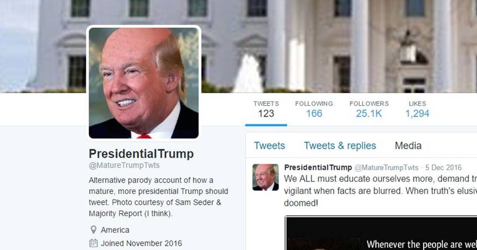 Twitter Parody Account Shows What A Grown-Up Trump Would Sound Like