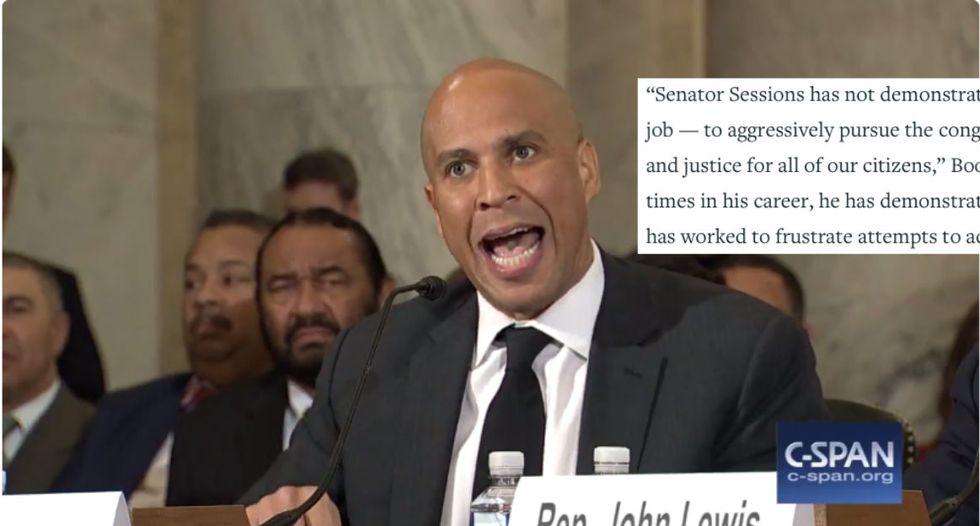 Cory Booker Gives Historic Testimony Against Trump Nominee