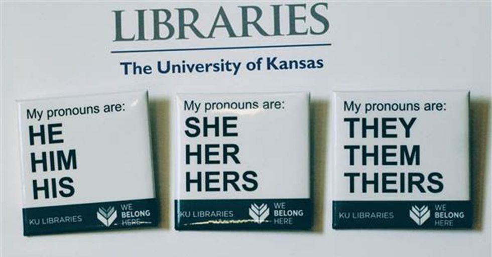 ‘My Pronouns Are...” Buttons Instruct Strangers How To Address People Per Their Preferred Gender