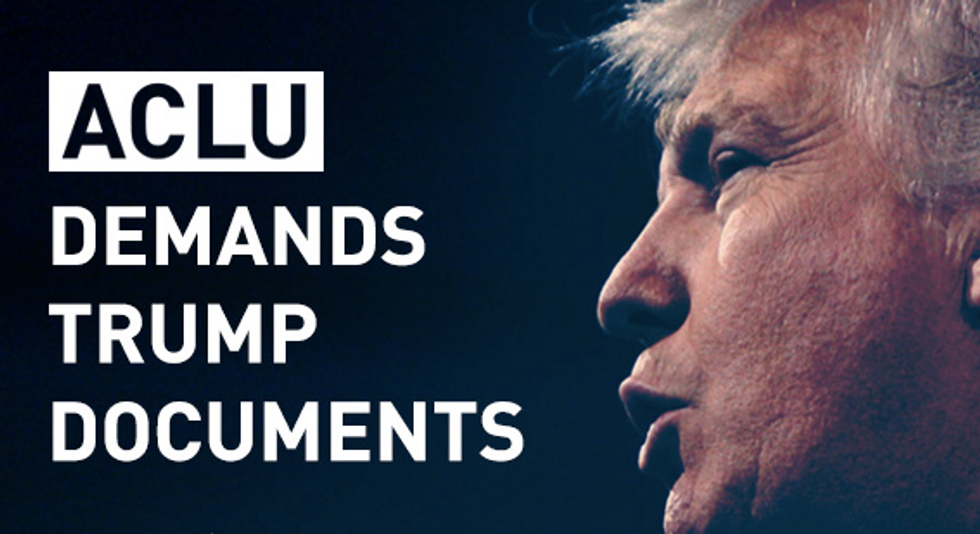 The ACLU Has Already Filed Its First Legal Action Against President Donald Trump