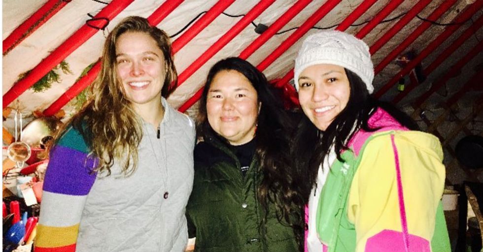 Ronda Rousey Took A Low-Profile Trip To Standing Rock, Offering Support And Supplies To Protesters