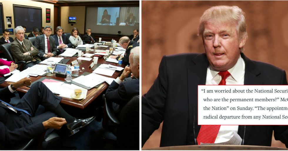Trump Just Quietly Replaced Our Nation’s Top Military Advisors With Steve Bannon