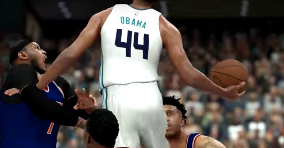 Barack Obama Is Living His Best Retired Life As A Video Game Basketball Player