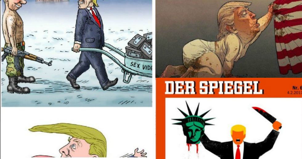 How The World’s Political Cartoonists See Trump