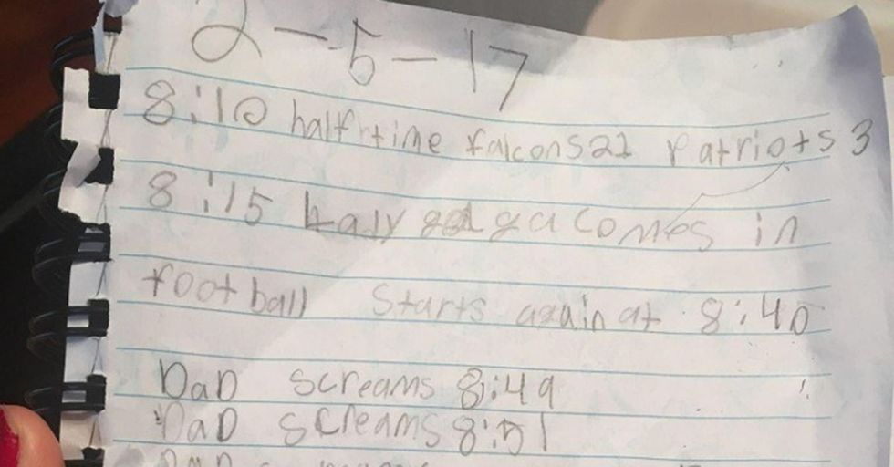 A Girl Kept A Diary Of Her Dad’s Hilarious Super Bowl Behavior And Fans On Both Sides Will Relate