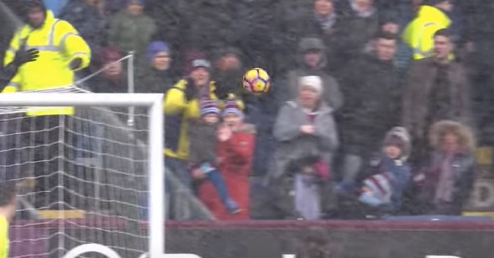 Random Act of Sport: Quick-Thinking Soccer Fan Saves Kid From Wayward Kick