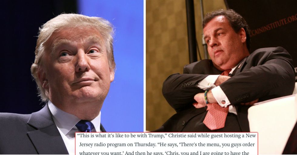 Trump Humiliates Chris Christie During Valentine’s Day Dinner