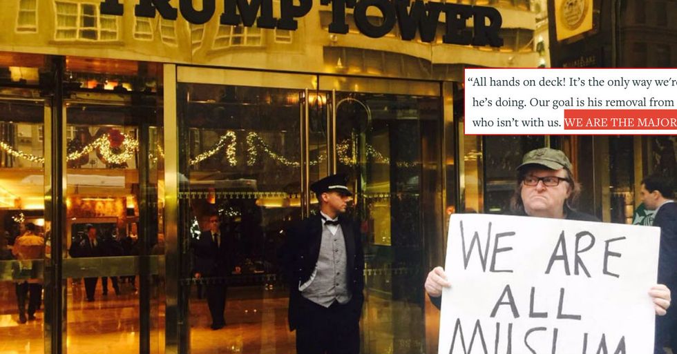 Michael Moore Creates “Trump Resistance Calendar”