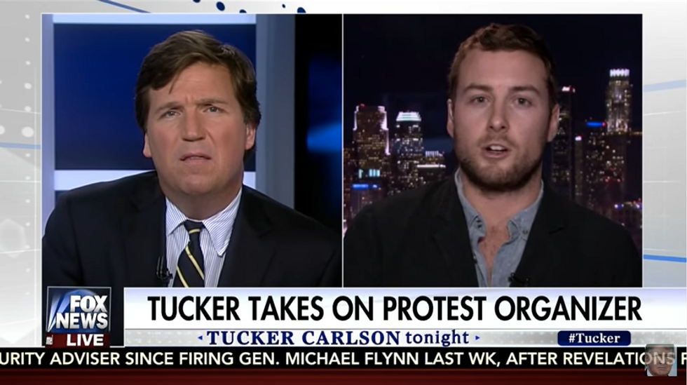 Tucker Carlson Caught Falsely Identifying Actor As ‘Protest Organizer’ On His Show