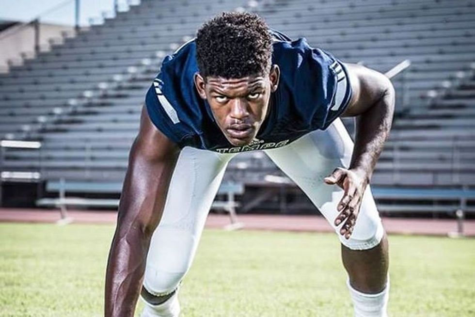 A 17-Year-Old Football Player Just Made History—And He’s Pretty Chill About It