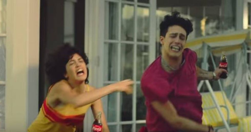 New Coke Ad Shows A Brother and Sister Fighting Over The Pool Boy