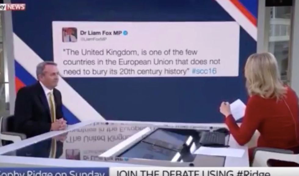 Politician Denies Writing Tweet That Is Literally Projected Behind Him On Live TV