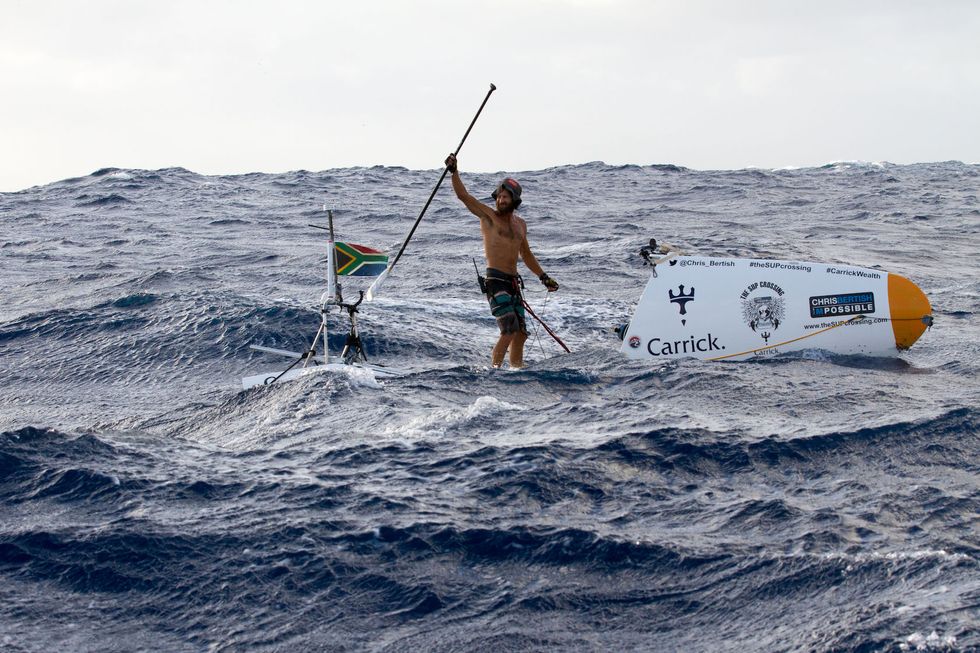 Chris Bertish’s Wild Journey Across the Atlantic On A Paddleboard