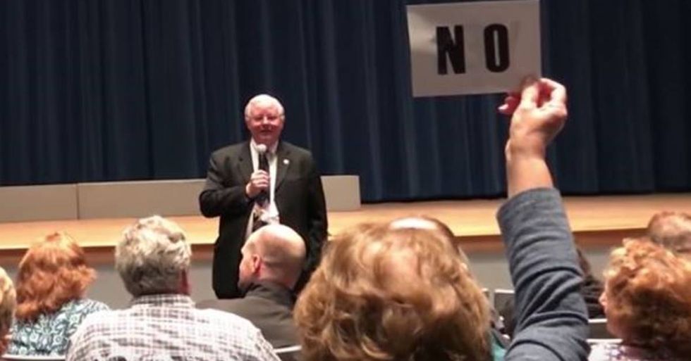 Town Hall Gets Rowdy After Republican Congressman Tells A Voter To ‘Shut Up’