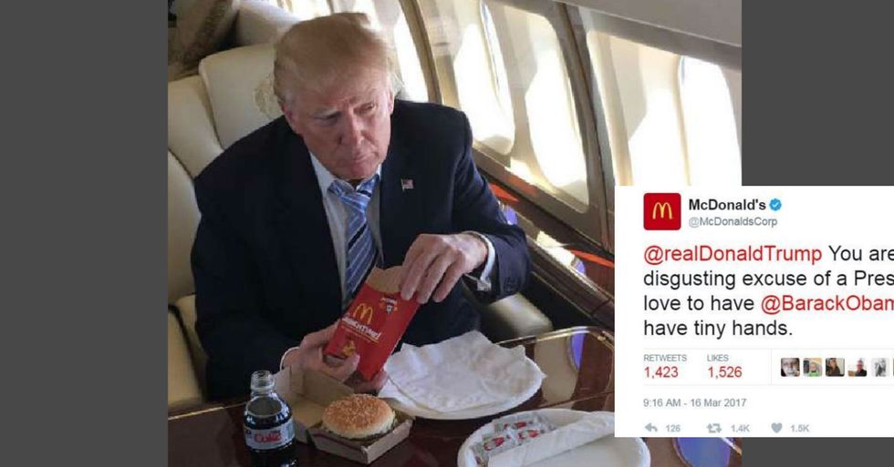 McDonald's Calls Trump ‘Disgusting Excuse For A President’ In Blistering Tweet