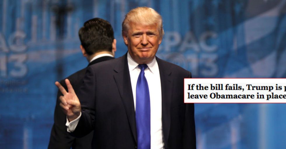 Trump Is Ready To Leave Obamacare In Place