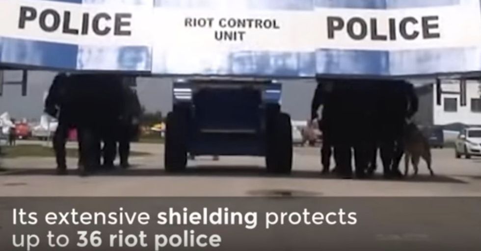 This High-Tech Riot-Busting Vehicle Looks Like Something Out Of A Dystopian Nightmare