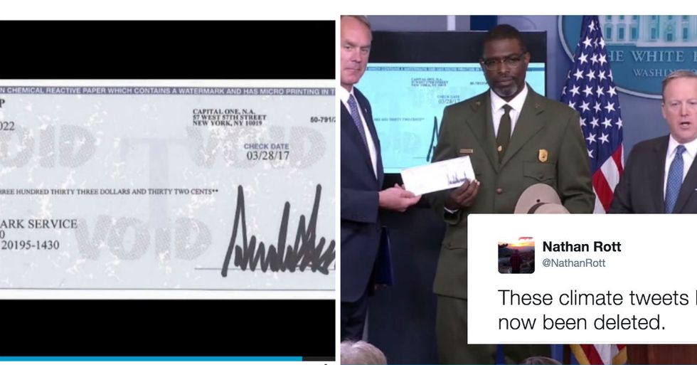 Trump Just Donated First Presidential Paycheck To His Least Favorite Government Agency