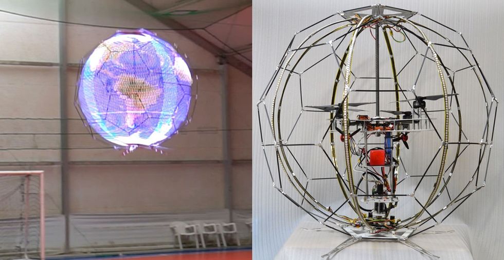 A New Prototype Shows Drones Could Become Hovering, Annoying Billboards In The Very Near Future