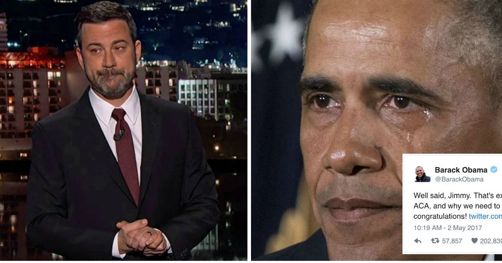 Obama Responds To Jimmy Kimmel’s Emotional Health Care Speech