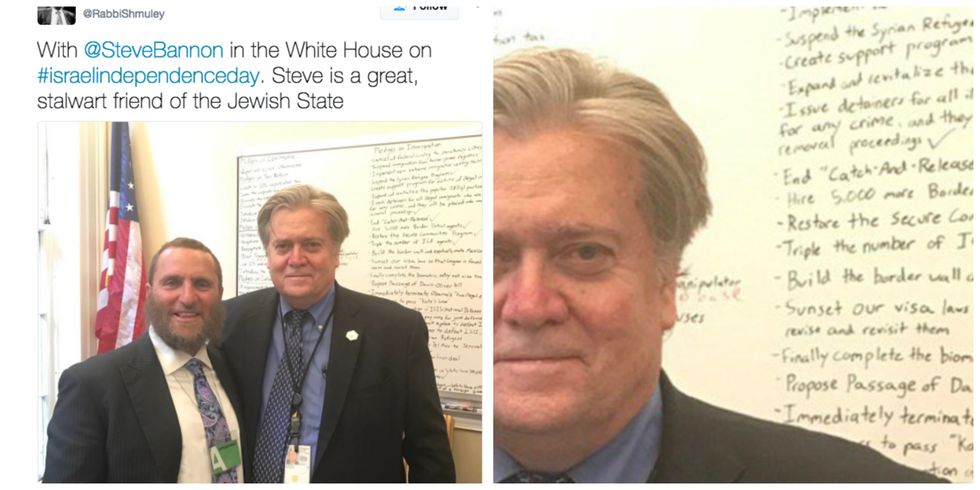 Steve Bannon's Entire White House To-Do List Accidentally Leaks On Twitter