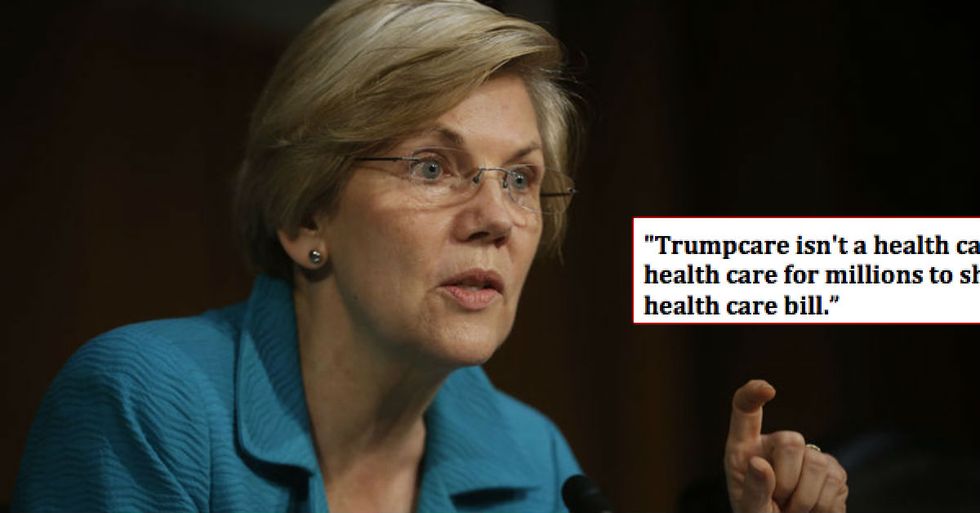 Elizabeth Warren Just Issued An Epic Response To Trumpcare Bill