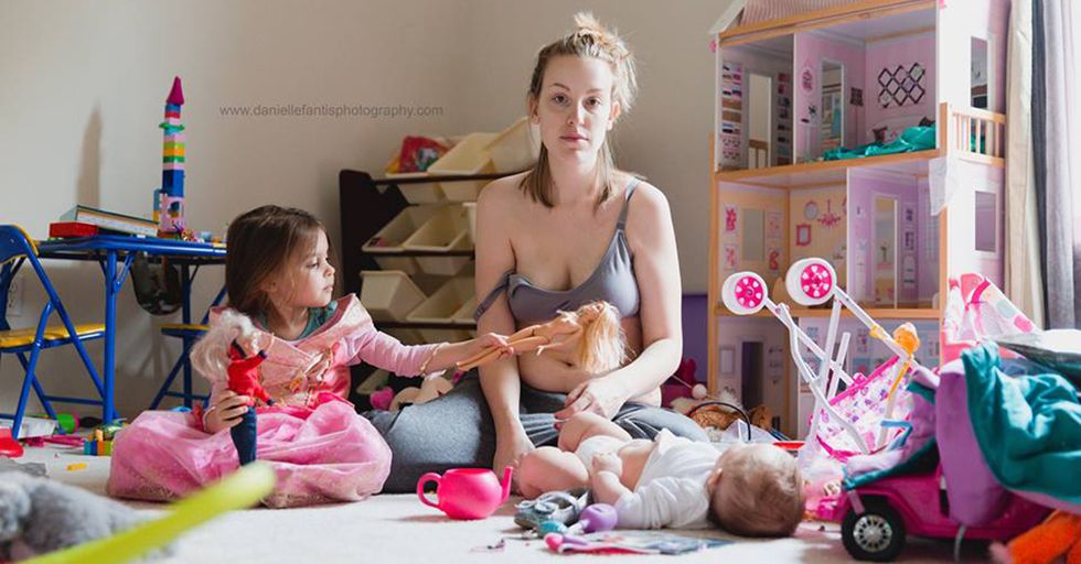 A Mom's Side-By-Side Photos Reveal The 'Flip Side' Of Postpartum Depression