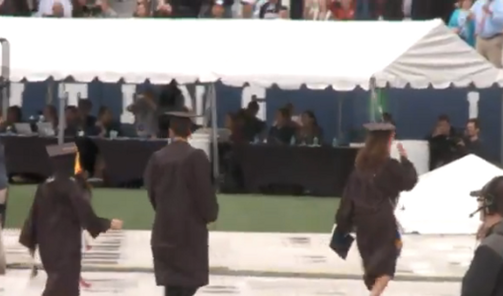 Why Notre Dame Students Walked Out During Mike Pence’s Commencement Speech