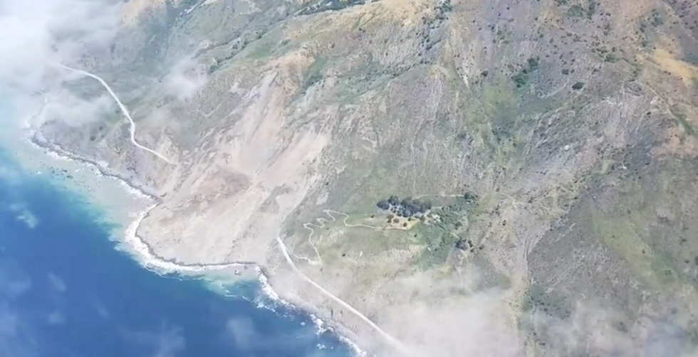 Massive Landslide On California Highway Is The Creepiest Thing You'll See All Day