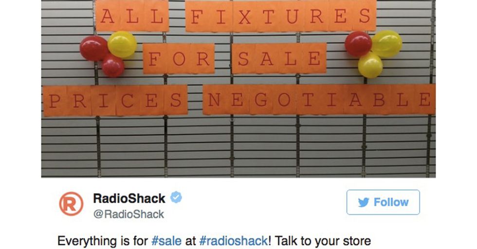 Radio Shack Is Firing Off Surreal Tweets Showing Its Empty Stores On Life Support