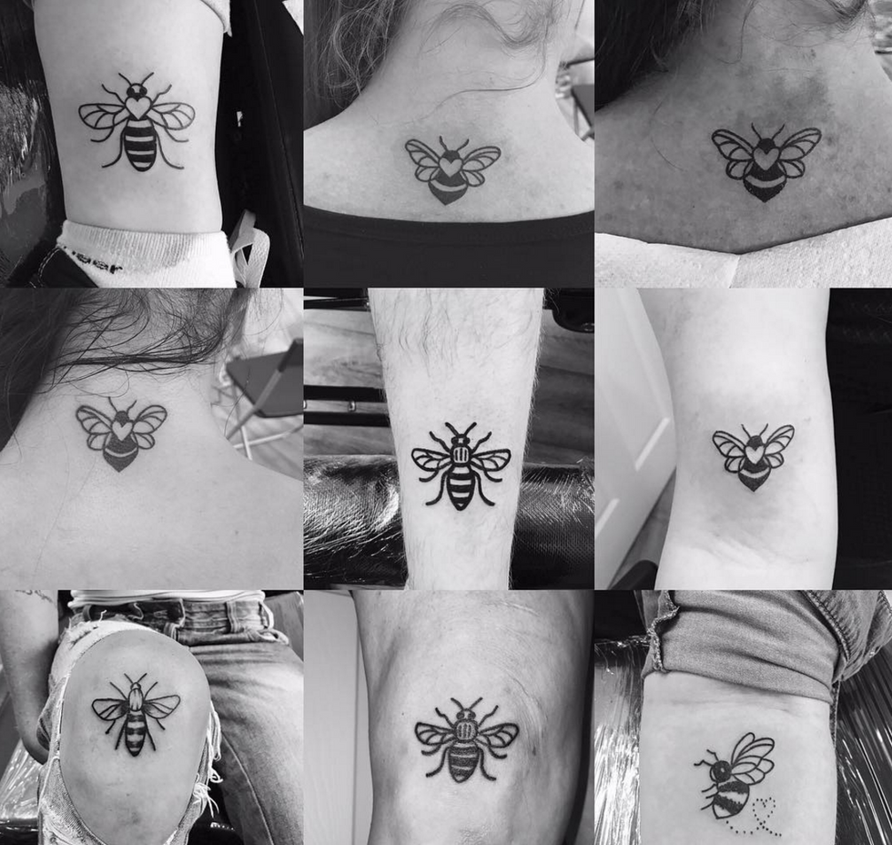 People Are Getting Bee Tattoos In Manchester As A Beautiful Symbol Of Unity