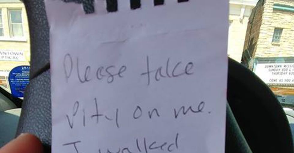 Intoxicated man who his car behind leaves honest plea for the police
