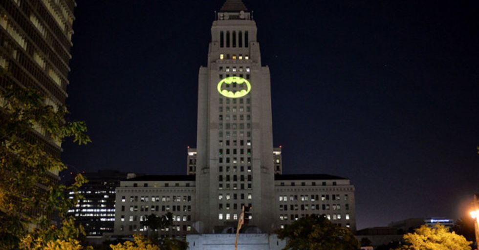 LA's City Hall Lit The Bat Signal To Honor Adam West, TV’s Batman