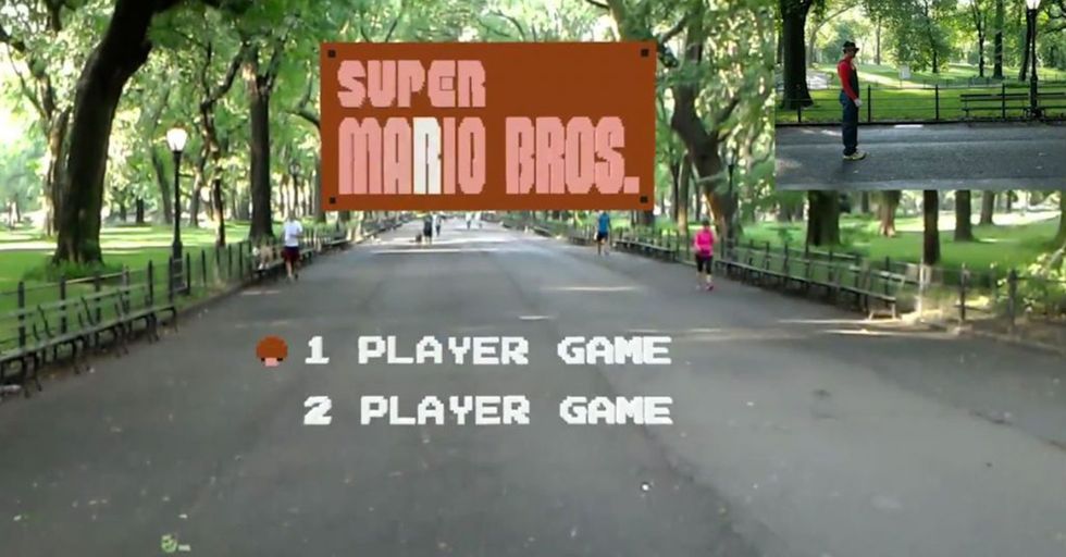 This Real-Life Super Mario Bros. Using Augmented Reality Glasses Is Everything You’d Hope For