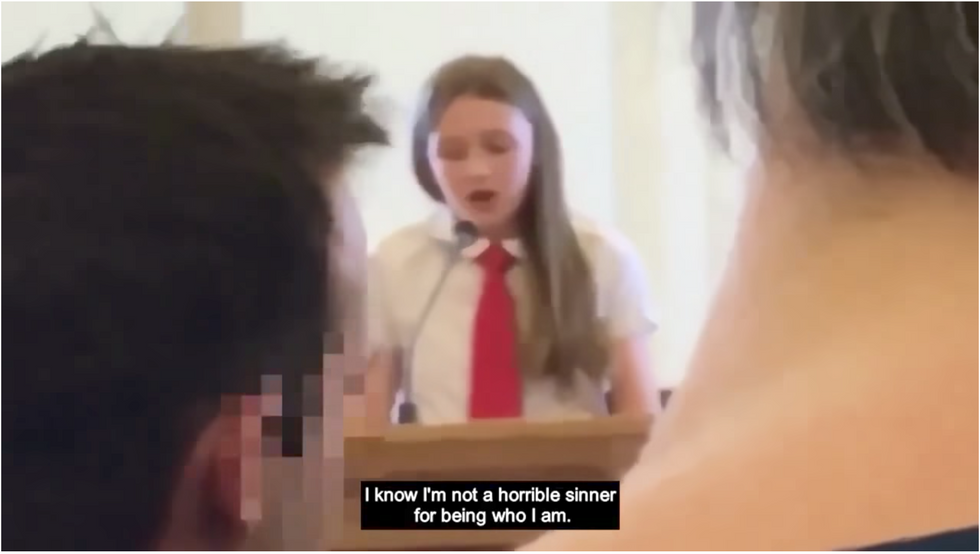 12-Year-Old Mormon Girl Silenced While Coming Out To Her Congregation