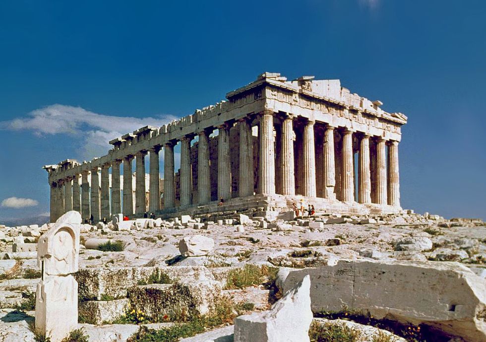 Here's What The Parthenon Would Look Like If It Were Made Out Of 100,000 Banned Books
