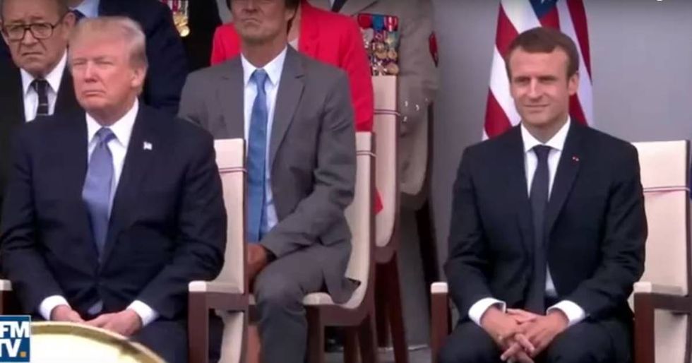 President Trump Couldn’t Be More Bored Listening To Daft Punk On Bastille Day