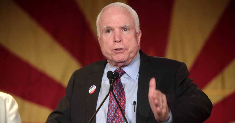 John McCain Returns To Washington To Help Move GOP Health Care Legislation Forward