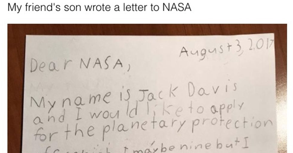 A Fourth-Grader Made A Convincing Handwritten Pitch Explaining Why NASA Should Hire Him