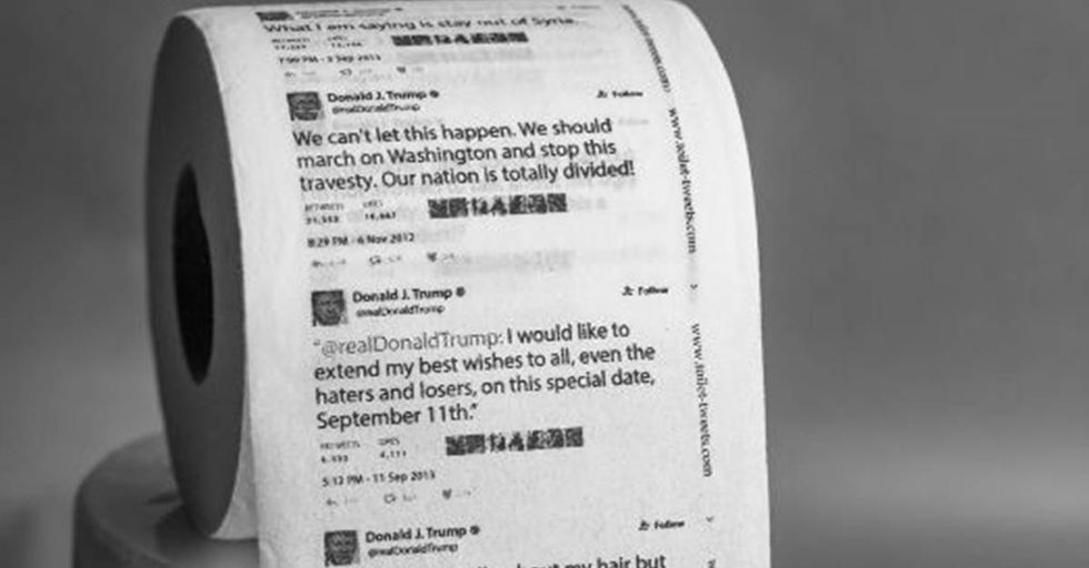 You Can Now Buy Toilet Paper With 10 Of Trump’s Most Flushable Tweets Printed On It