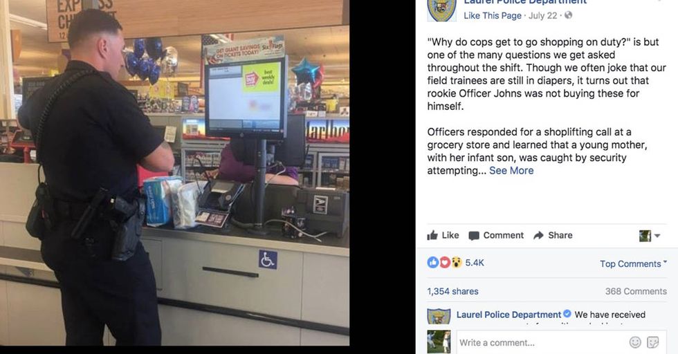 A Police Officer Responded To A Mom Stealing Diapers With An Act Of Total Kindness