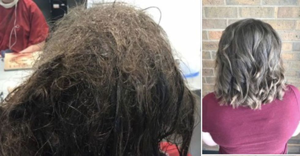 When This Hairdresser Met A Desperate And Depressed Client, She Worked Tirelessly To Help Her