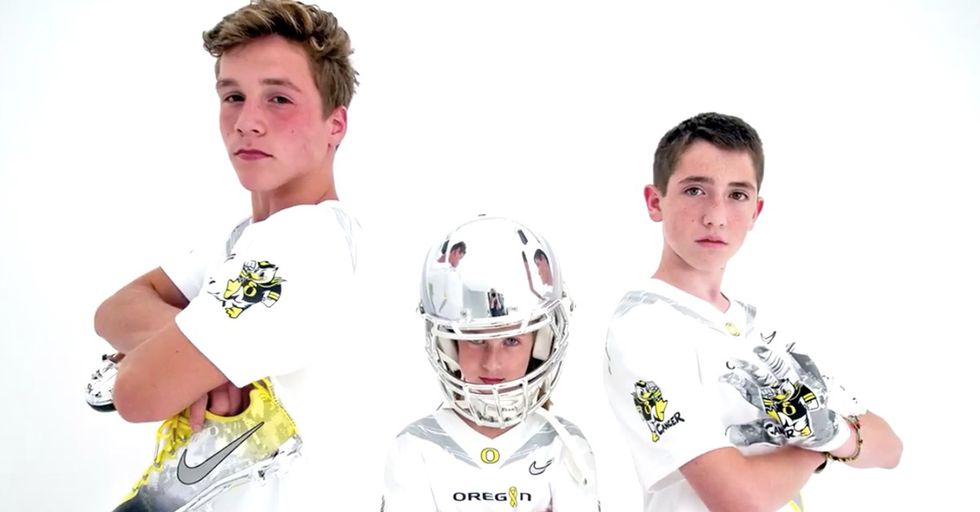 University of Oregon Unveils New Uniforms Designed By Three Kids Battling Cancer