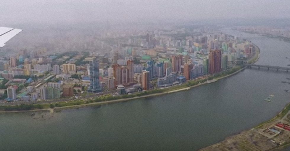 This Rare Aerial Video Of North Korea's Pyongyang Paints An Eerie Picture Of The Sprawling Cityscape